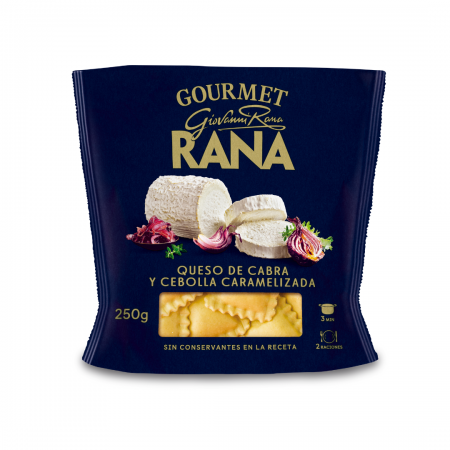 RAVIOLI QUEIJO DE CABRA COM CEBOLA CARAMELIZADA RANA 250G